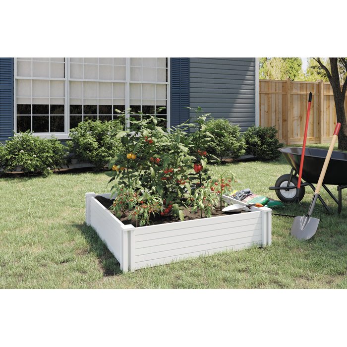 Suncast 4 ft x 4 ft PVC Raised Garden Bed Wayfair